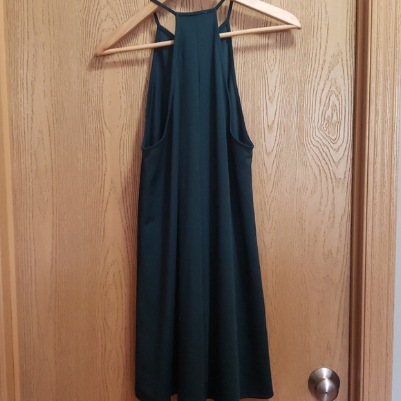 Zara Trafaluc dark green racerback dress Size Medium - Picture 5 of 10